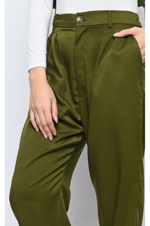 Lucina Baggy Pant Olive
